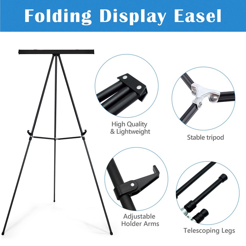 Falling in Art Aluminum Flip Chart Display Easel Stand with