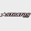 Stratos Boat Raised Decal 203902 | Black White Red Trailer