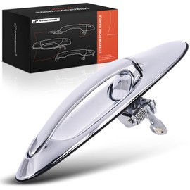 A-Premium Front Right Passenger Side Exterior Door Handle Compatible with Lincoln Town Car 1998 1999 2000 2001 2002, Chrome, Replace# XW1Z5422404AA