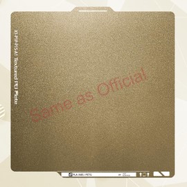 PEI Sheet for Bambu Lab X1 X1C P1P P1S A1,Bambu Lab Original Thickness Double Sided Textured PEI Build Plate with Identification Code Fine PEI Powder Flexible Removal Spring Steel Sheet, 257x257mm