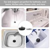Drain Plug, Pack of 2 Plugs for Sink, Diameter 40-45