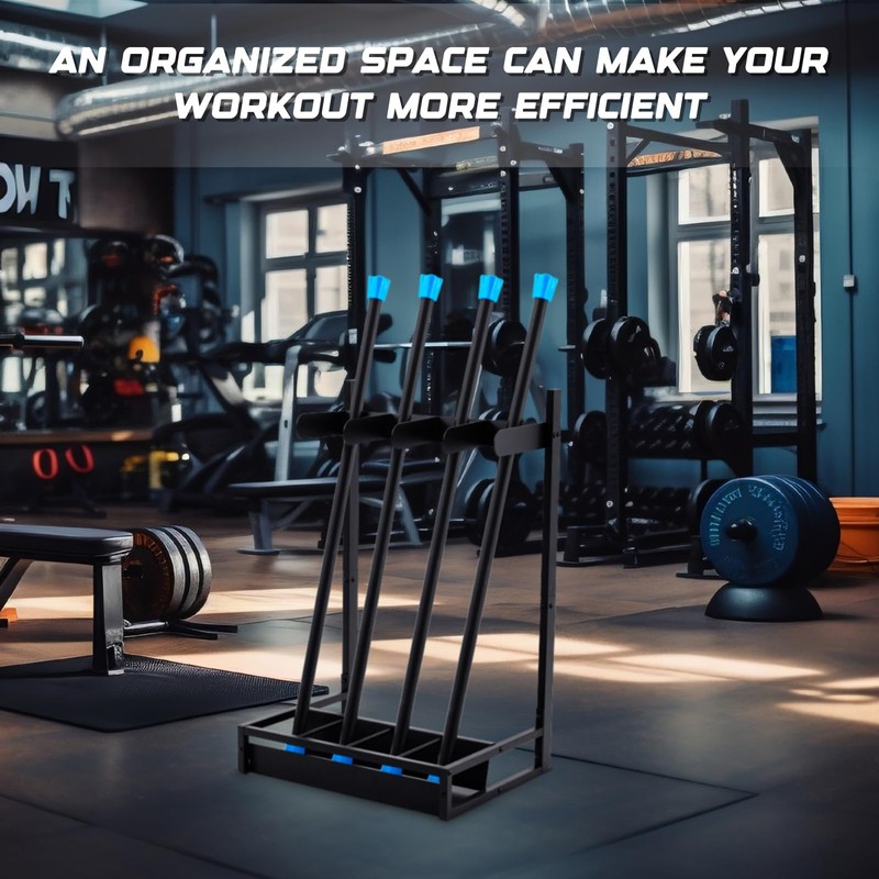 Zonon Weight Bar Rack Weighted Workout Bar Holder Storage Rack