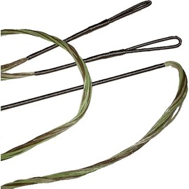 TRI COLOR CAMO B-50 Dacron REPLACEMENT RECURVE BOWSTRING - 14 STRAND BOW STRING FOR BOWS UP TO 50 LBS. - ACTUAL STRING LENGTH IN INCHES - By Traditional Gear Archery Products (Multiple Sizes) (62 INCH ACTUAL LENGTH)