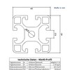 Aluminium Profile 40 x 40 mm System, Assembly, Construction Profile,