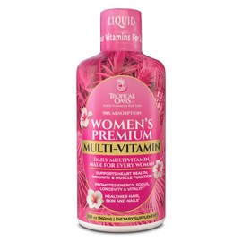 Premium Liquid Multivitamin for Women | Sugar Free Women’s Multivitamin | 100+ Vitamins, Minerals & Herbs Promote Anti-Aging, Heart, Brain & Bone Health |98% Absorption Rate | Non-GMO | 32 Serv