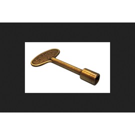Canterbury Enterprises Blue Flame Silver Antique Zinc Gas Valve Key
