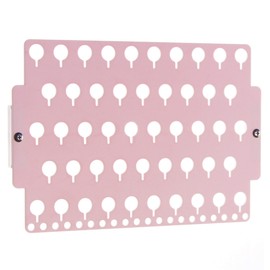 Stud Dangle Earring Holder Organizer Wall Mount Hanging Closet Jewelry Storage Earing Rack for Women Girls Teen, Pink Acrylic