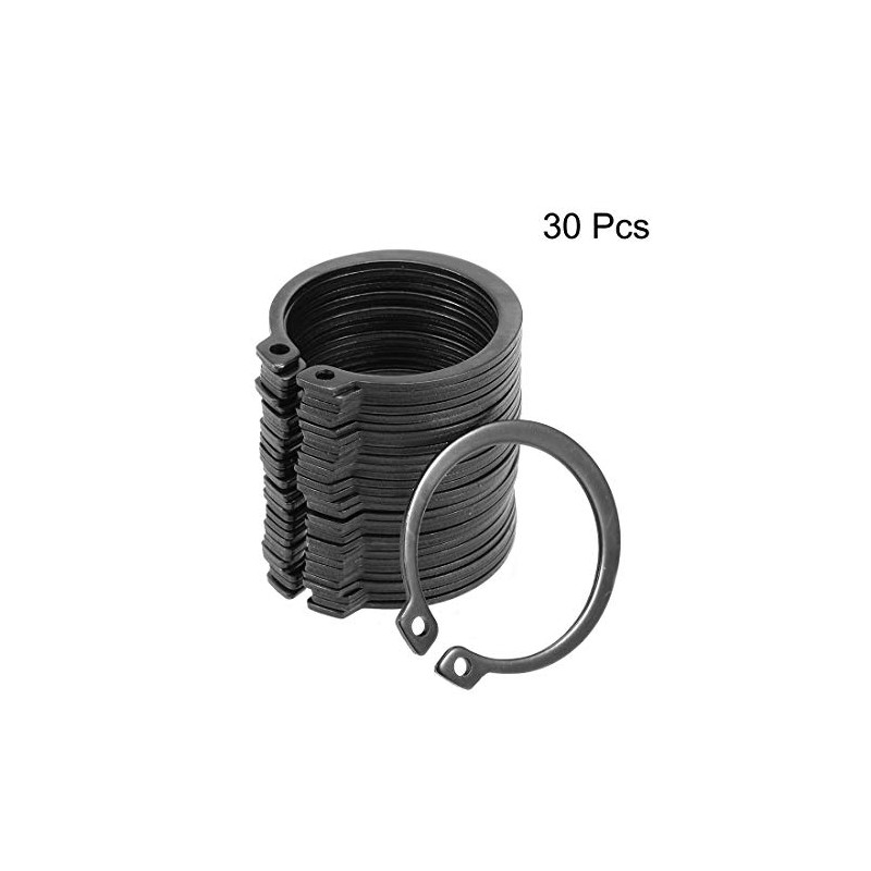 sourcing map 35mm Cir-clips C-Clip Retaining Shaft Snap Rings 50Mn