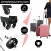 Basetousual Set of 4 Replacement Wheels for Suitcases (68 x