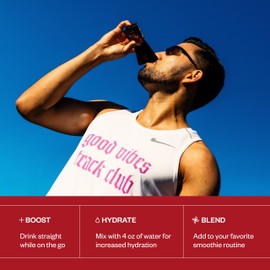 Cheribundi 100% Tart Cherry Juice Pure Concentrate - 100 Calories, 0 Sugar, 0 Preservatives, Non-GMO, (Pack of 6)