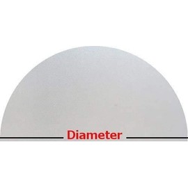 PROTINT WINDOWS Precut Frosted Privacy Arched Window Film Shade, Self Adhesive Static Cling, 29 inches Diameter