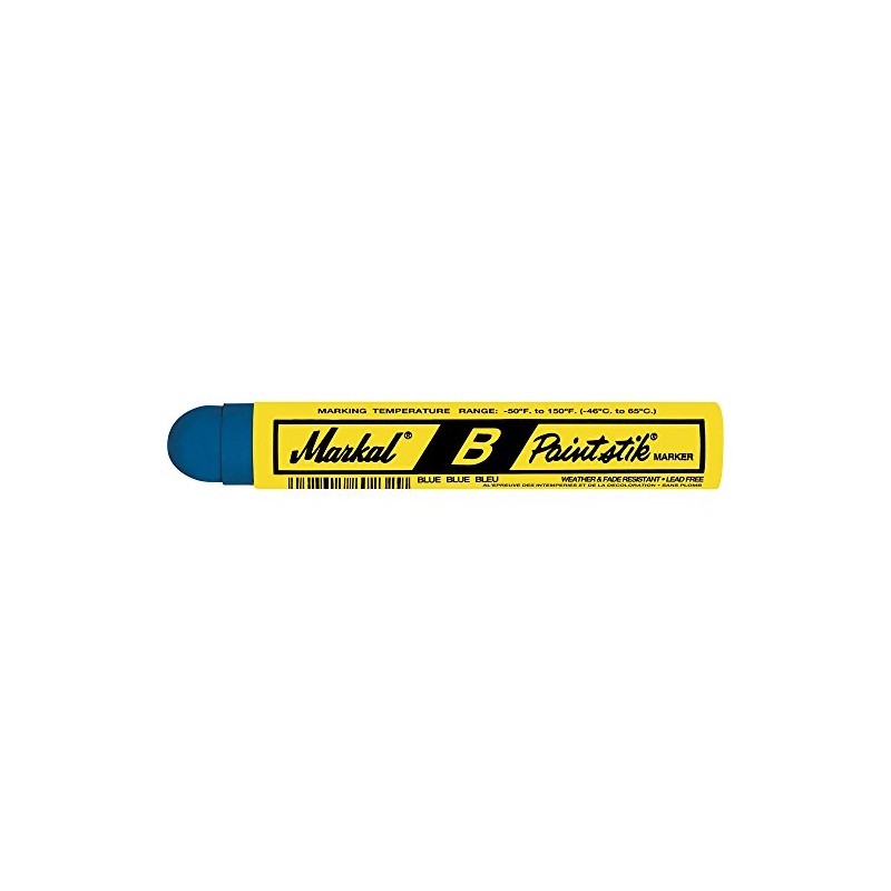 LACO Markal 80225 Industrial Marker, "Paint Stick B", Blue