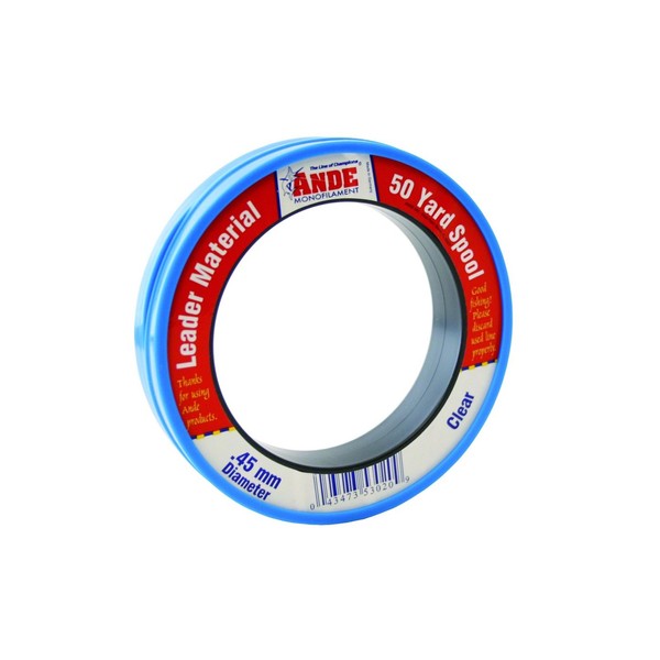 Ande FCW50-80 Fluorocarbon Leader Material, 50-Yard Spool, 80-Pound Test, Clear Finish