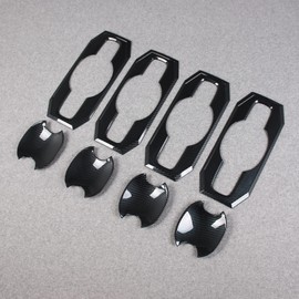 RQING for Toyota Tundra 2022 2023 2024 2025 Exterior Door Handle Bowl Cover Trims Carbon Fiber Pattern (Door Bowl Cover)