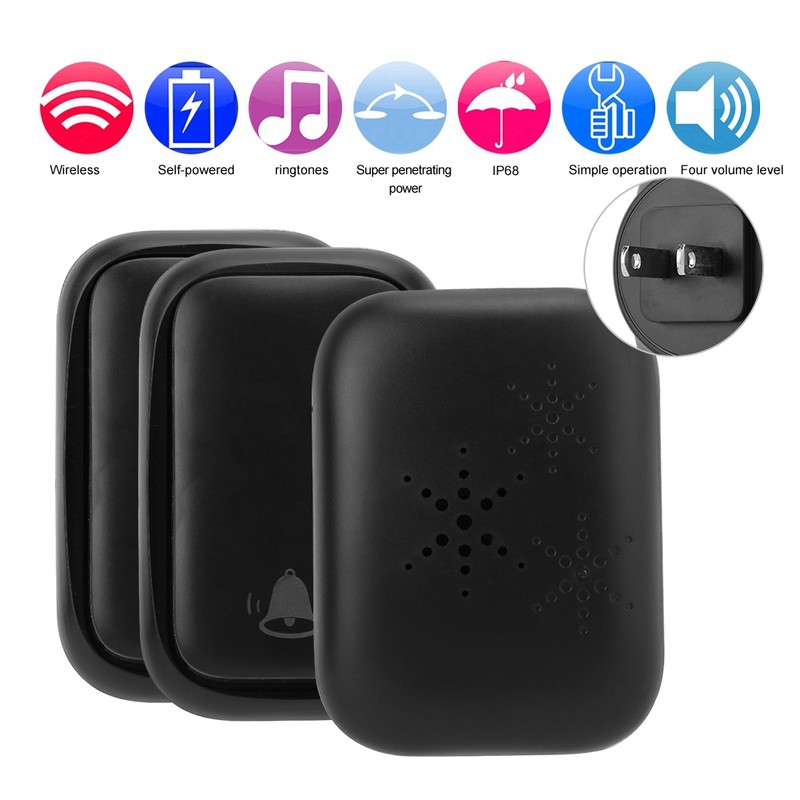 SelF Generating Power Wireless Smart Doorbell Waterproof Door Bell (2