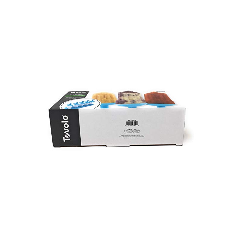 Tovolo, Freezer Pop Molds Gem Ice Blue Set Of 5