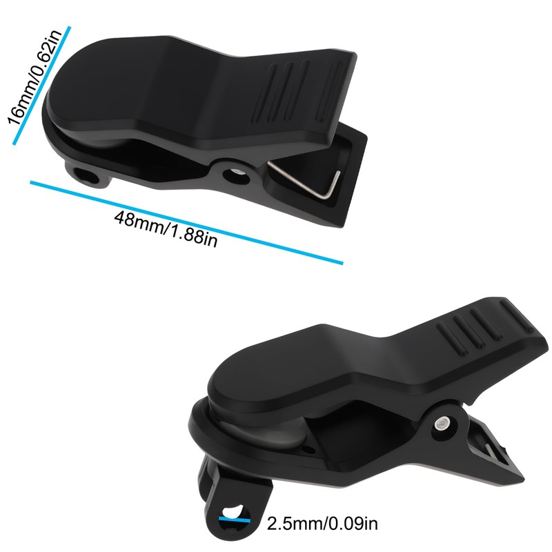 YINETTECH 2PCS Guitar Tuner Clip 48x16mm Suitable for Guitar Instrument