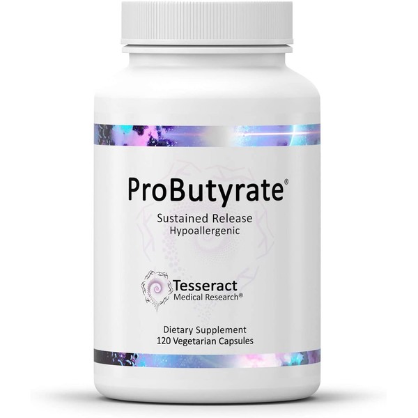 Tesseract Medical Research ProButyrate, Butyric Acid 300mg, GI Supplement, 120 Capsules