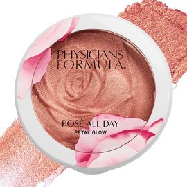 Physicians Formula Rosé All Day Highlighter - Polvo facial para maquillaje, rubor de pétalos de rubor, rosa brillante