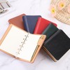 PATIKIL 6 Ring Binder Cover A7 Leather Notebook Binder Mini