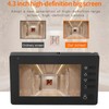 Digital Peephole Viewer Video Doorbell Camera 4.3in Indoor Monitor PIR