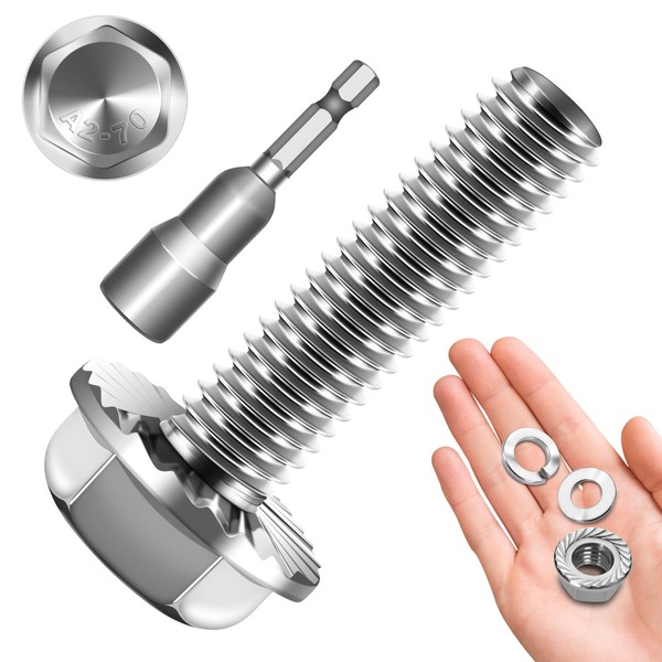 M6x1.0 Bolt (10 Sets) M6 x 25mm Flanged Hex Head