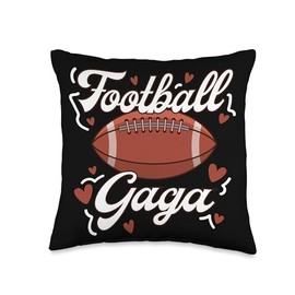 Football Gaga of A Football Player Gaga Throw Pillow
