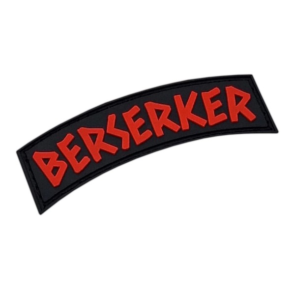 LEGEEON Berserker Norse Tab PVC Patch (Red and Black)
