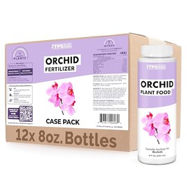 TPS NUTRIENTS Orchid Plant Food for All Orchids and Acid Loving Houseplants, Promotes Growth and Blooms, Liquid Fertilizer, 8 Oz Bottles Case Pack - 12 Count