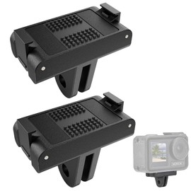 UnisonPet 2PCS Magnetic Action Quick Release Adapter Mount for DJI Osmo Action 5 Pro Action 4 Action 3 Quick Release Adapter - Action 5 pro/4/3 Accessories, Attachable Tripod, Selfie, Vlogging