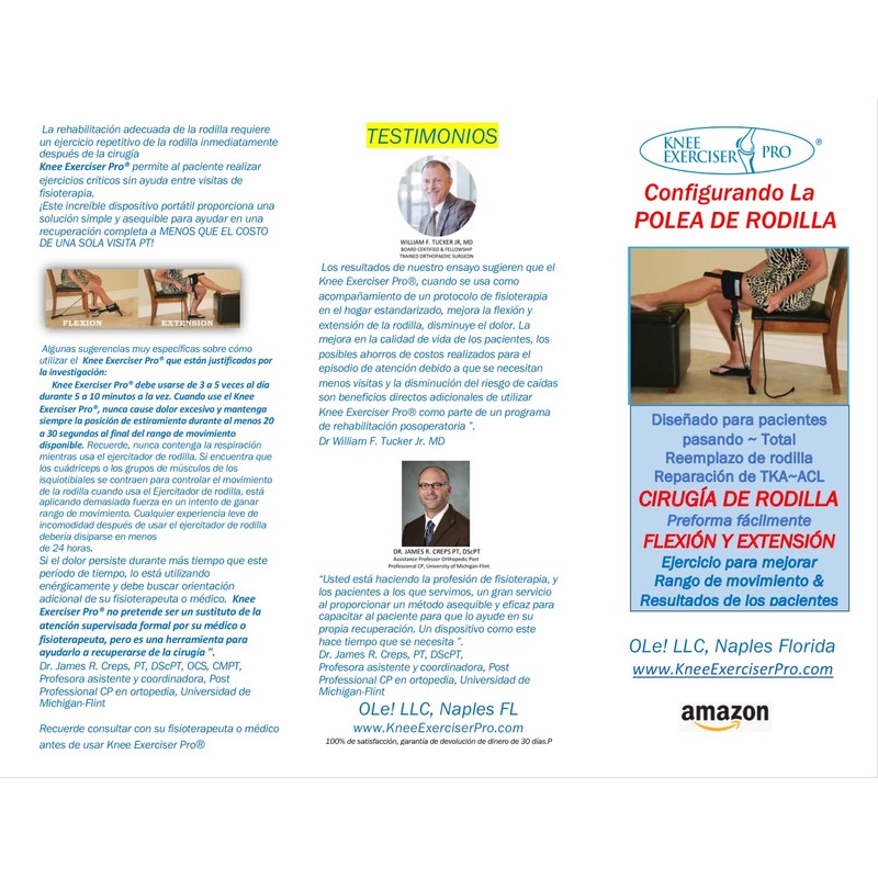 Knee Exerciser Pro Dual Knee Pulley: Knee Replacement Therapy ,