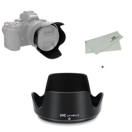 JJC HB-112 Lens Hood Reversible for Nikon NIKKOR Z DX 12-28mm f/3.5-5.6 PZ VR Lens for Nikon Z Series Replacement Lens for Nikon Z fc Z50 Z30 Camera HB-112 Compatible Ф67mm Protective Filter and Lens
