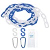 sourcing map Plastic Chain 5 FT/1.53 M, Safety Chain Blue
