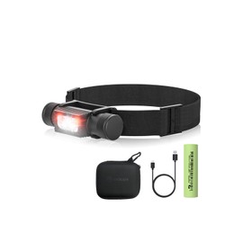 Nasukapi Rolling Monster Headlight, 8.6 ft (2,200 Lm, 42 g), Ultra Lightweight, LUMINUS High Quality LED Chip, Up to 24 Hours Usage, Up to 200 Meters, Duralumin Material, 180° Angle Adjustment, Light