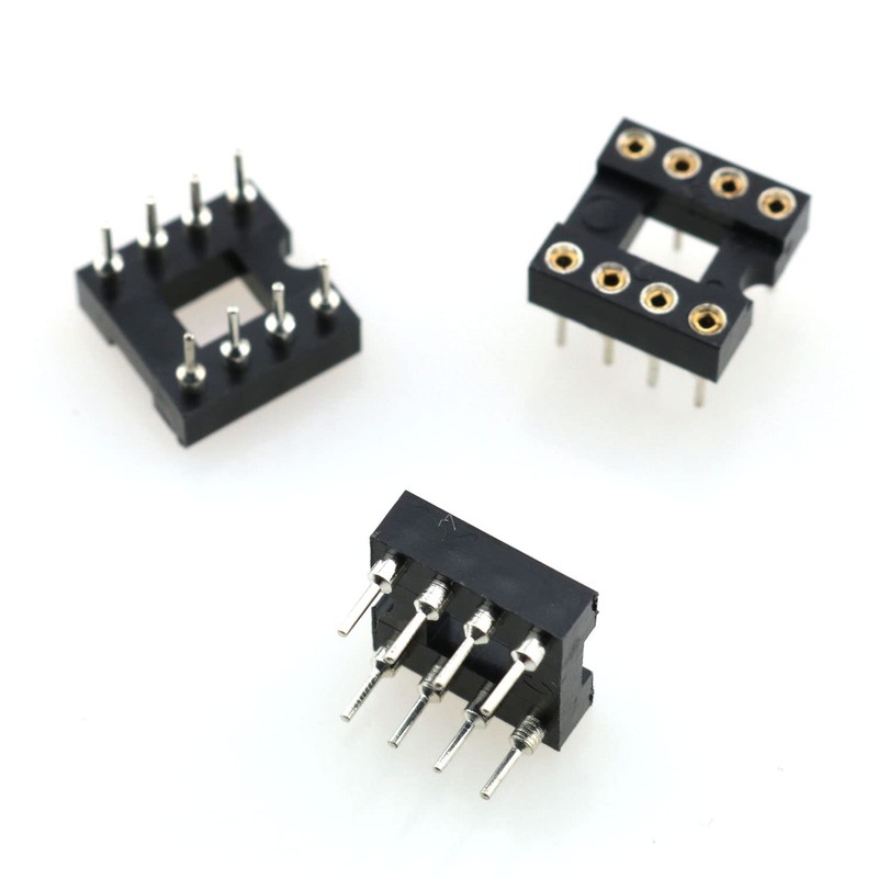 IC Socket TAODAN 10pcs 2.54 mm Pitch 8 Pins Round