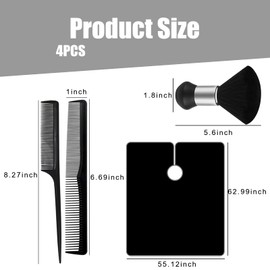 WYRGQIQN Professional Hairdressing Cape Set of 4 - Adults and Children, Hairdressing Cape with Neck Brush, Hair Cutting Cape, Barber Set Accessories for Hairdressing Salon and Home Use