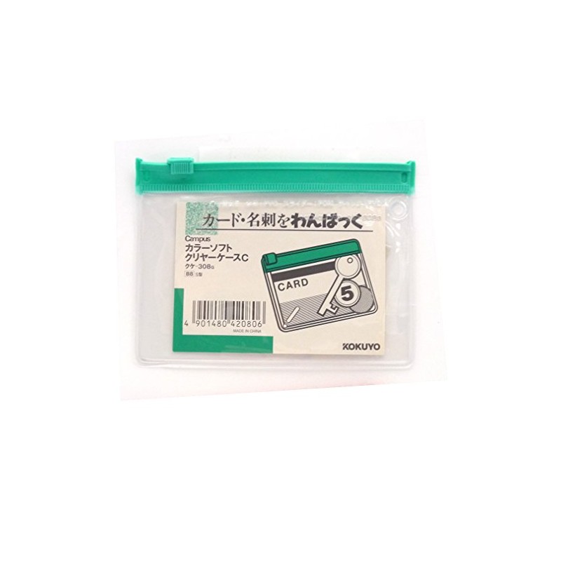 Kokuyo Campus Clear. Case S-Shape Soft B8 Green kuke –
