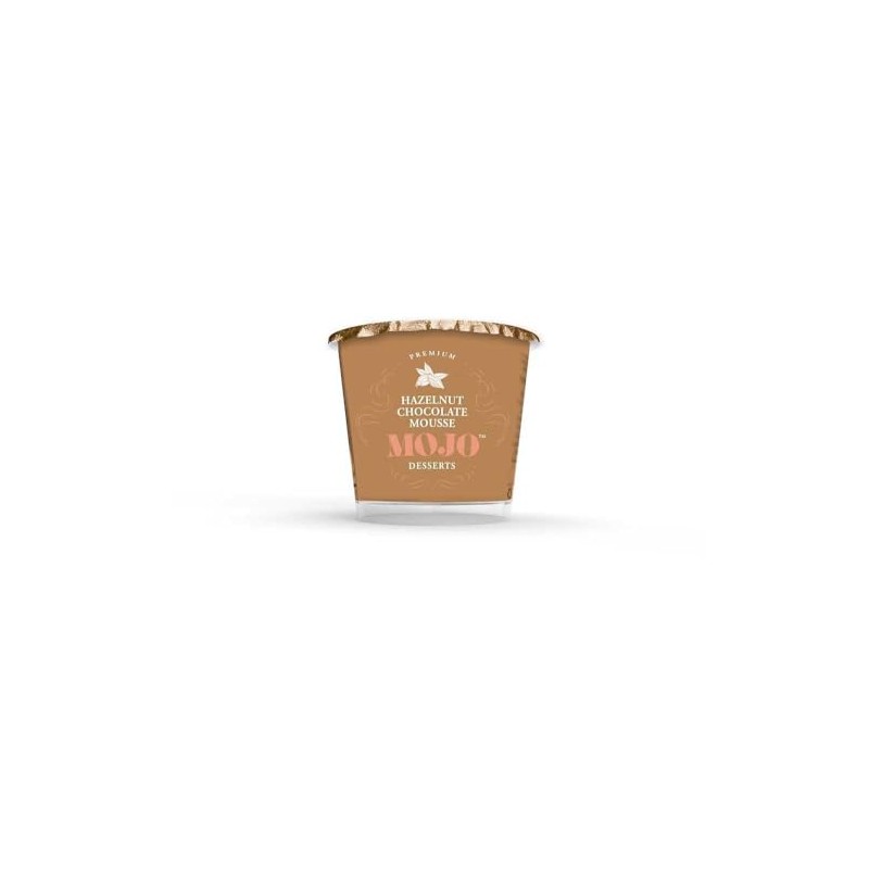 Mojo Hazelnut Praline Mousse Gluten Free, 3 oz, 6 Pack