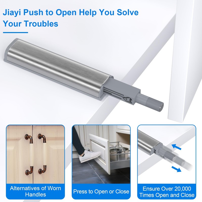 Push to Open Door Catches Jiayi 6 Pack Cupboard Magnetic