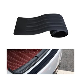 UYGTHI Car Rear Bumper Protector Strip – Universal Flexible Rubber Guard for Cars, SUVs, and Trucks, Anti-Scratch Rear Bumper Protector (Black, 36" x 2.75")