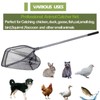Catch Pole Net with Telescopic Handle,Animal Catcher Net for Cat,Rabbit,Chicken,Duck,Goose,Fish,Racoon,and