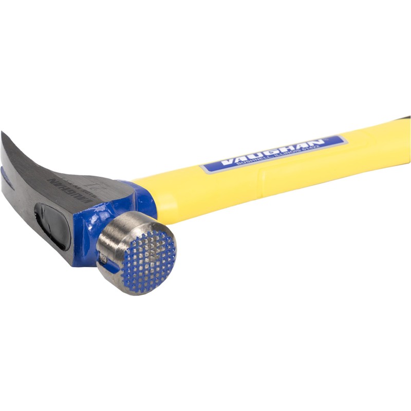 VAUGHAN California Framer Hammer, 21 Ounce Milled Head, Nail Starter,