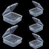 Aoktorkit 5PCS Square Transparent Plastic Organizer;6.4 * 6.4 * 2cm