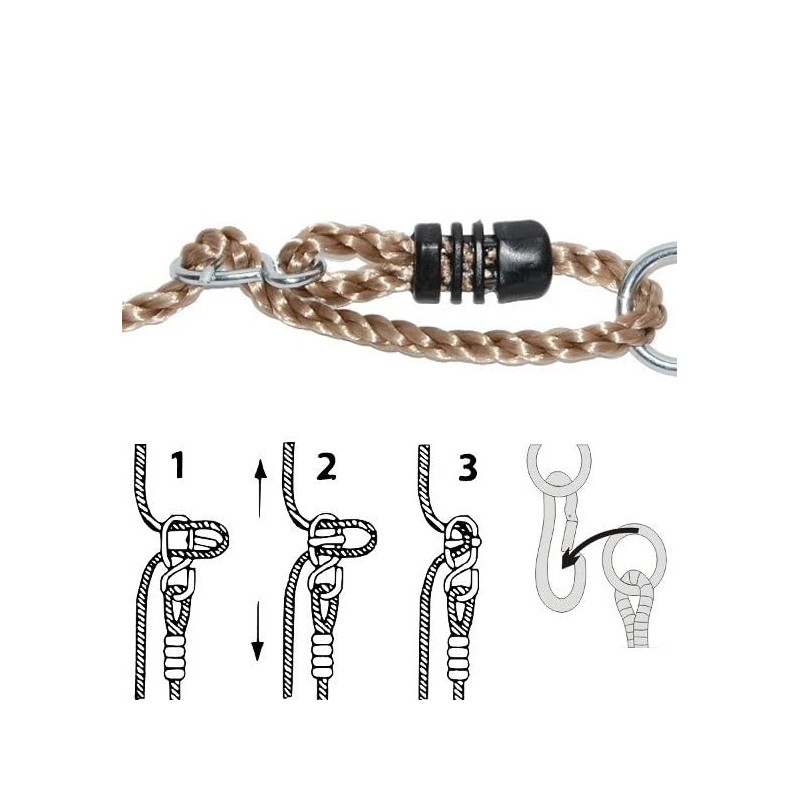 Yellow Plastic Gymnastics Rings with Adjustable Ropes