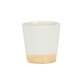 White Dip Glaze Mini Planter