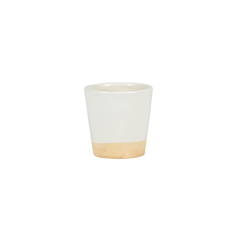 White Dip Glaze Mini Planter