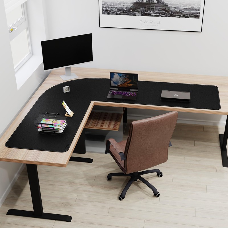 Mydours 61" x 77" x 24" L Shaped Desk Pad