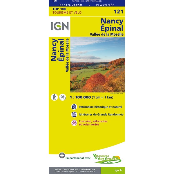 IGN 1 : 100 000 Nancy / Epinal: Vallée de