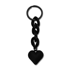 Black Heart Keychains for Women Love Keychain for Bag Purse Charms For Wallet Accessories for Handbag Backpack Pendant Link Keychain Accessories for Girls Women Valentines Day Birthday Gifts