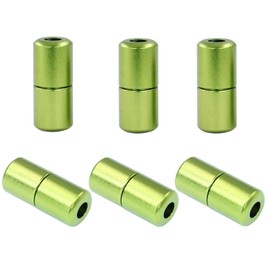 Auvotuis Shoelace Locks Buckle Aluminum Elastic No Tie Shoe Lace Turnbuckle, Glossy (Green)